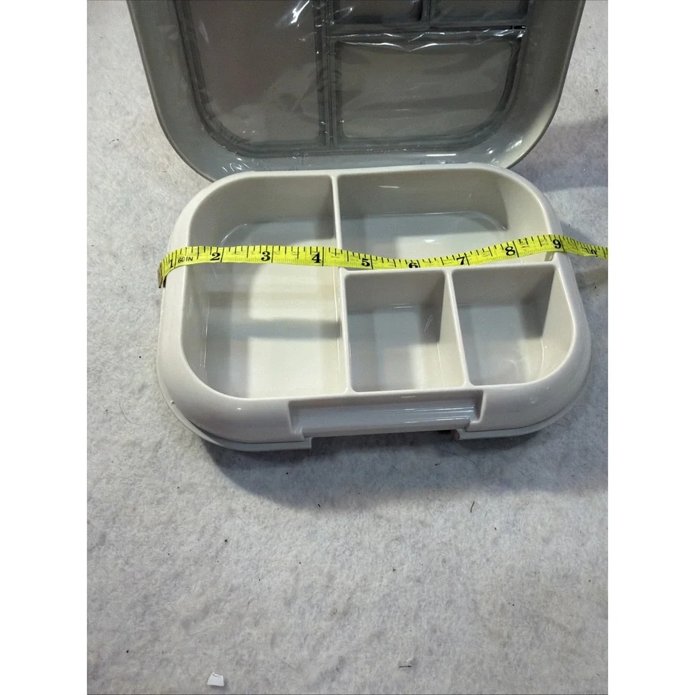 NewBentgo White Bento Box with 4 Compartments, Snap Lid, Plastic, Kids
